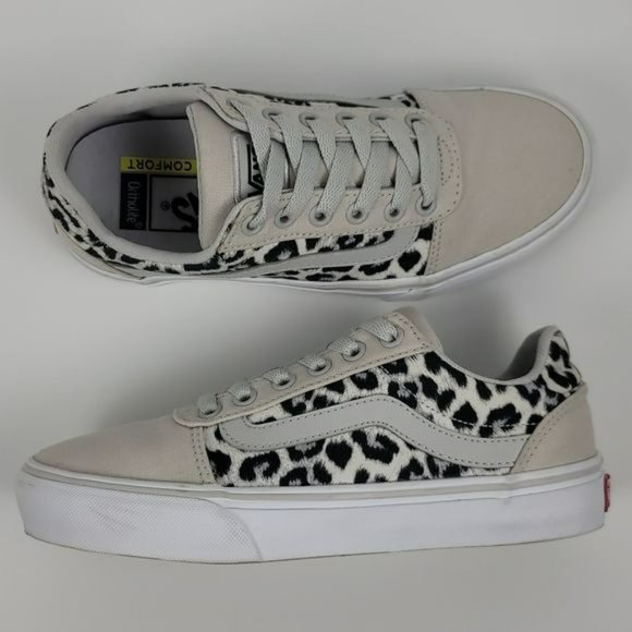 Vans Shoes - VANS LEOPARD PRINT LOWTOPS,  WOMANS SIZE 6 EUC